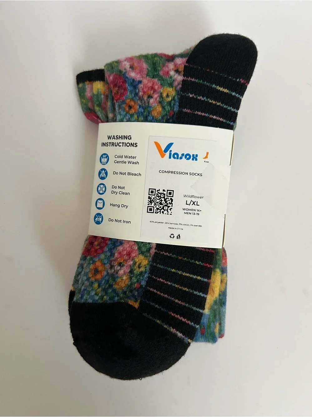 Viasox Wildflower Compression Socks